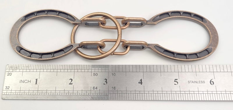 MAGIKON Traditional Brain Teaser  Classical Metal Horseshoe Puzzle (Bronze  Normal) - Image 5
